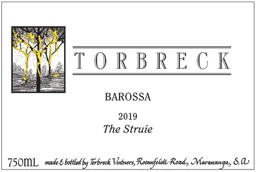 2019 TORBRECK VINTNERS THE STRUIE Shiraz Barossa - click image for full description