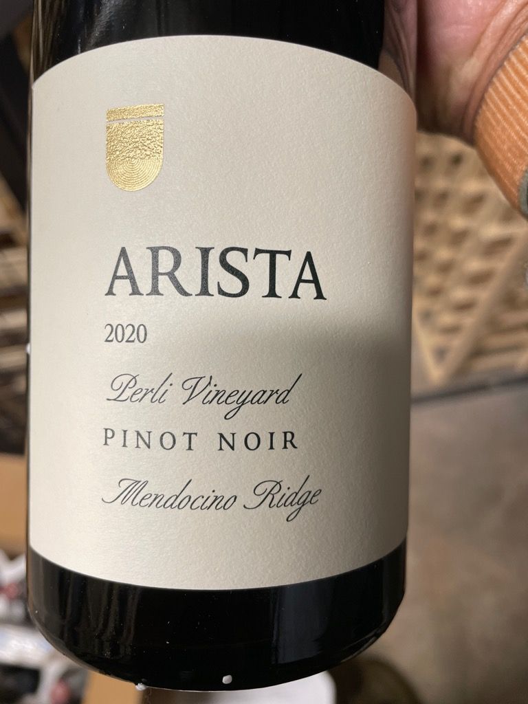 2020 Arista Perli Vineyard Pinot Noir Mendocino Ridge image