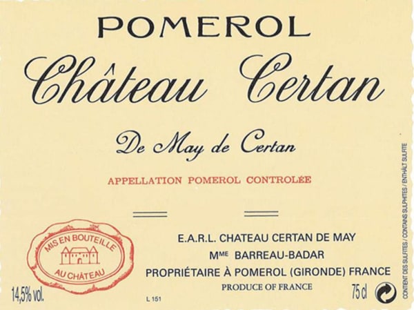 2021 Chateau Certan 'De May de Certan' Pomerol image