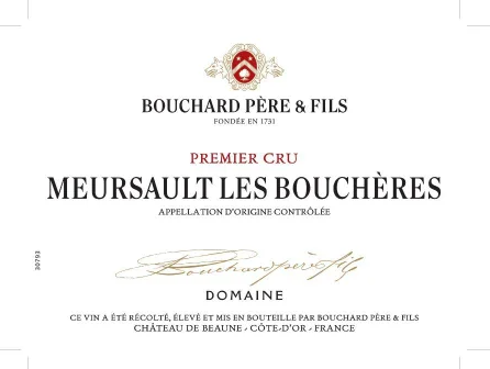 2022 Bouchard Pere et Fils Meursault Boucheres 1er Cru image