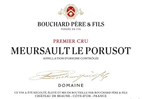 2022 BOUCHARD Pere et Fils MEURSAULT 1ER PORUSOT image