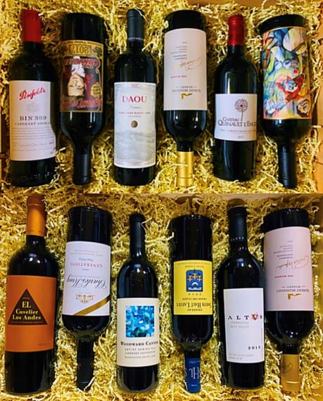 Bordeaux Blends from around the world 12 Bottle Case #21A4 image