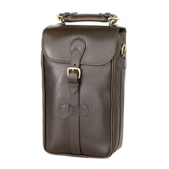 Mullholland Bros. 2 bottle Wine Carrier All Leather (Stout) image