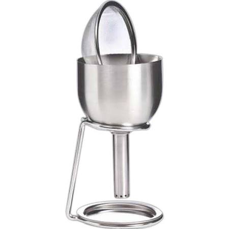 3pc.Stainless Decanting Funnel with screen and stand - click image for full description
