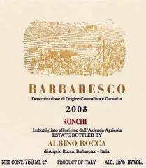 2020 Rocca Albino Barbaresco Ronchi - click image for full description
