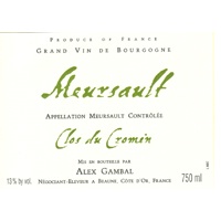 2017 Alex Gambal Meursault Clos Du Cromin - click image for full description