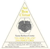 2019 Au Bon Climat Pinot Gris Pinot Blanc Santa Barbara County - click image for full description
