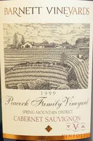 2000 Barnett Vineyards Cabernet Sauvignon Peacock Family Vineyard Spring Mountain image