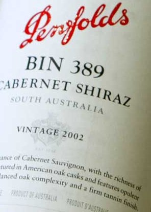2017 Penfolds Bin 389 Cabernet - Shiraz, South Australia - click image for full description
