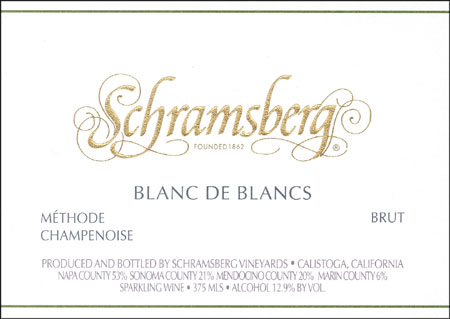 2018 Schramsberg Blanc Be Blanc Napa Sparkling - click image for full description