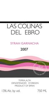 2010 Bodegas Abanico Las Colinas del Ebro Syrah/Garnacha Terra Alta image