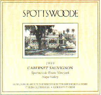 1992 Spottswoode Cabernet Sauvignon Napa image