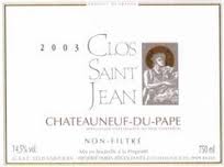 2003 Clos Saint Jean Chateauneuf Du Pape Vieilles Vignes - click image for full description
