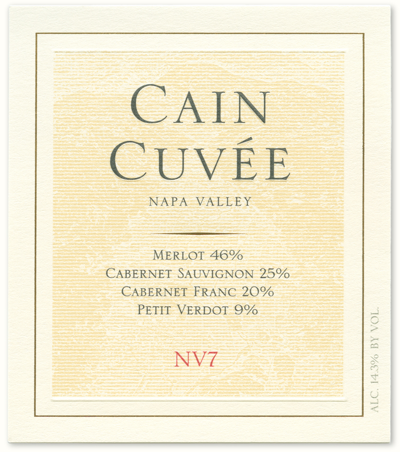 Cain Cuvee Red Blend Napa  NV15 - click image for full description