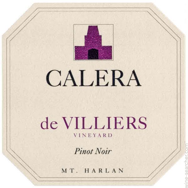 2012 Calera Pinot Noir de Villiers Mt Harlan - click image for full description