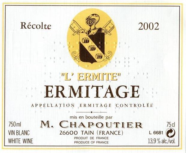 1999 Chapoutier Ermitage l'Ermite Rouge image