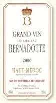2000 Chateau Bernadotte Haut Medoc - click image for full description