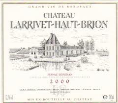 1961 Chateau Larrivet Haut-Brion, Pessac-Leognan, France (Mid Shoulder) image