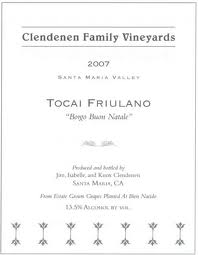 2008 Clendenen Family Tocai Friulano Santa Maria Valley image