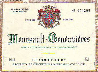 2008 Domaine Coche Dury Meursault Genevrieres 1er Cru image