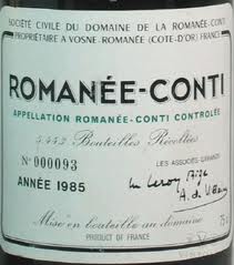 1969 Domaine De La Romanee Conti Romanee Conti Grand Cru - click image for full description