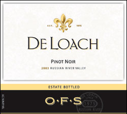 2018 Deloach Pinot Noir OFS Russian River - click image for full description