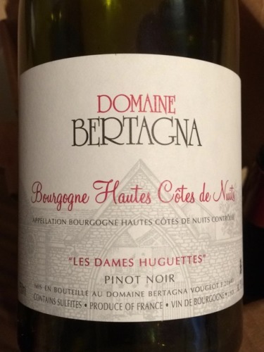 2012 Domaine Bertagna Bourgogne Hautes-Côtes de Nuits 