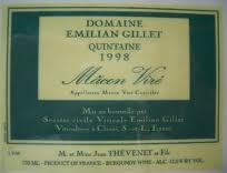 1997 Domaine Emillian Gillet Macon Vire image
