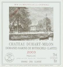 2003 Chateau Duhart Milon Pauillac - click image for full description