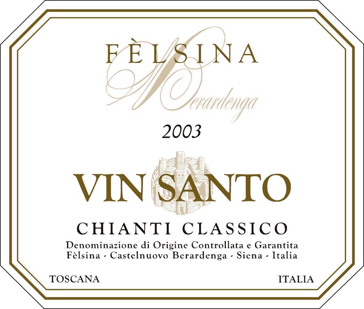 2003 Felsina Vin Santo 375ml image