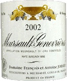 2002 Francois Jobard Meursault Genevrieres 1er Cru image