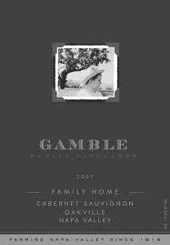 2012 Gamble Family Cabernet Sauvignon Napa - click image for full description