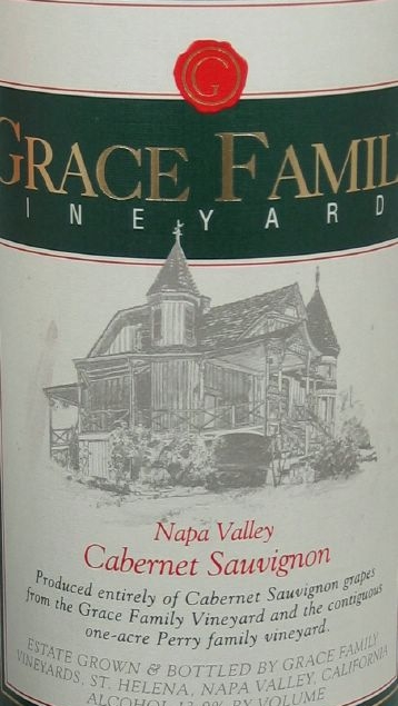 1993 Grace Family Cabernet Sauvignon Napa - click image for full description
