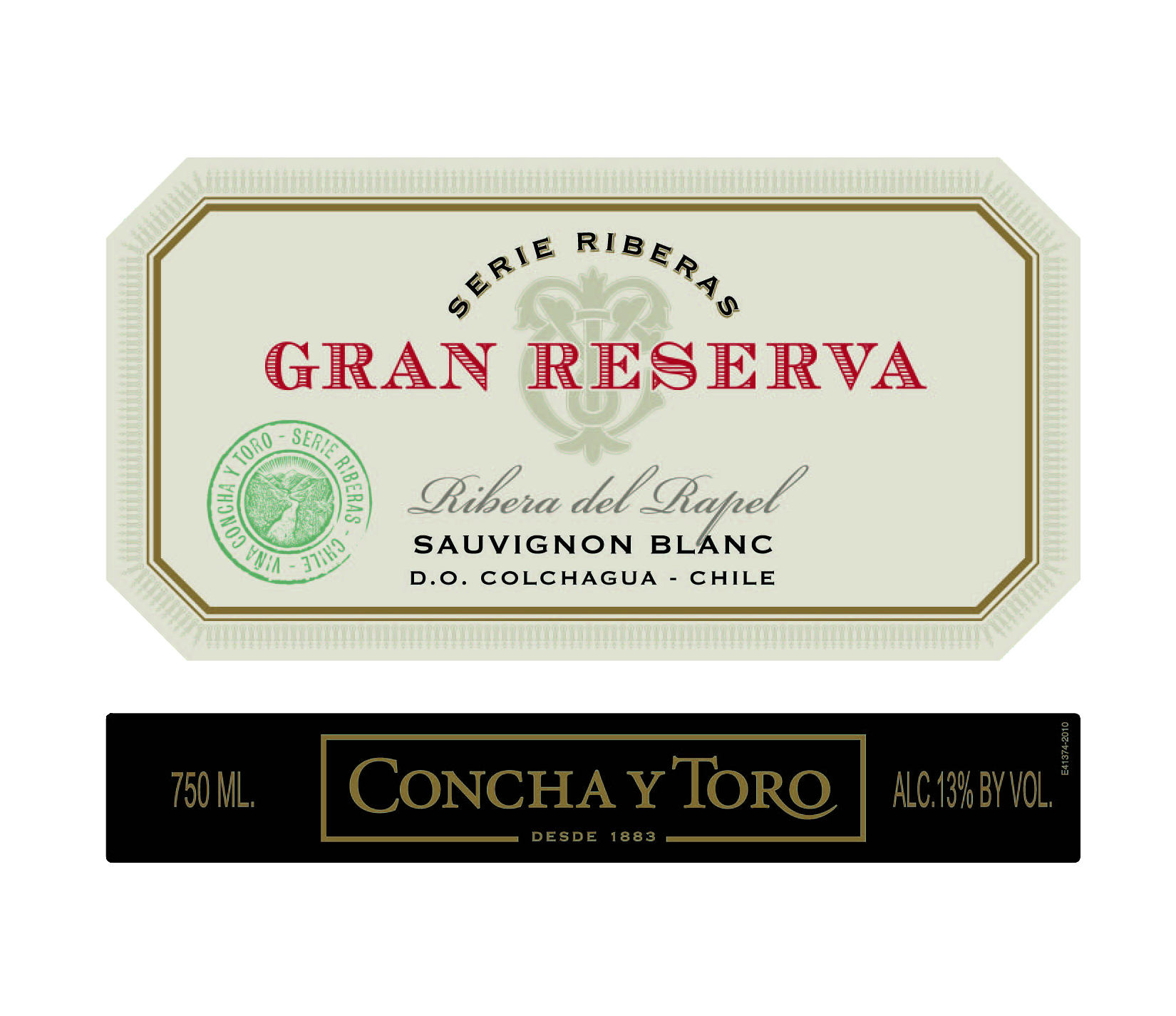 2012 Concha Y Toro Sauvignon Blanc Serie Riberas Gran Reserva Colchagua - click image for full description