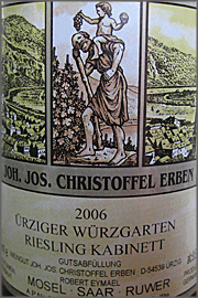 2010 Joh Jos Christoffel Erben Urziger Wurzgarten Riesling Kabinett image