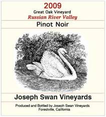 2012 Joseph Swan Pinot Noir Great Oak Vineyard Russian River Valley - click image for full description