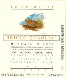 2021 La Spinetta Moscato Bricco Quaglia - click image for full description