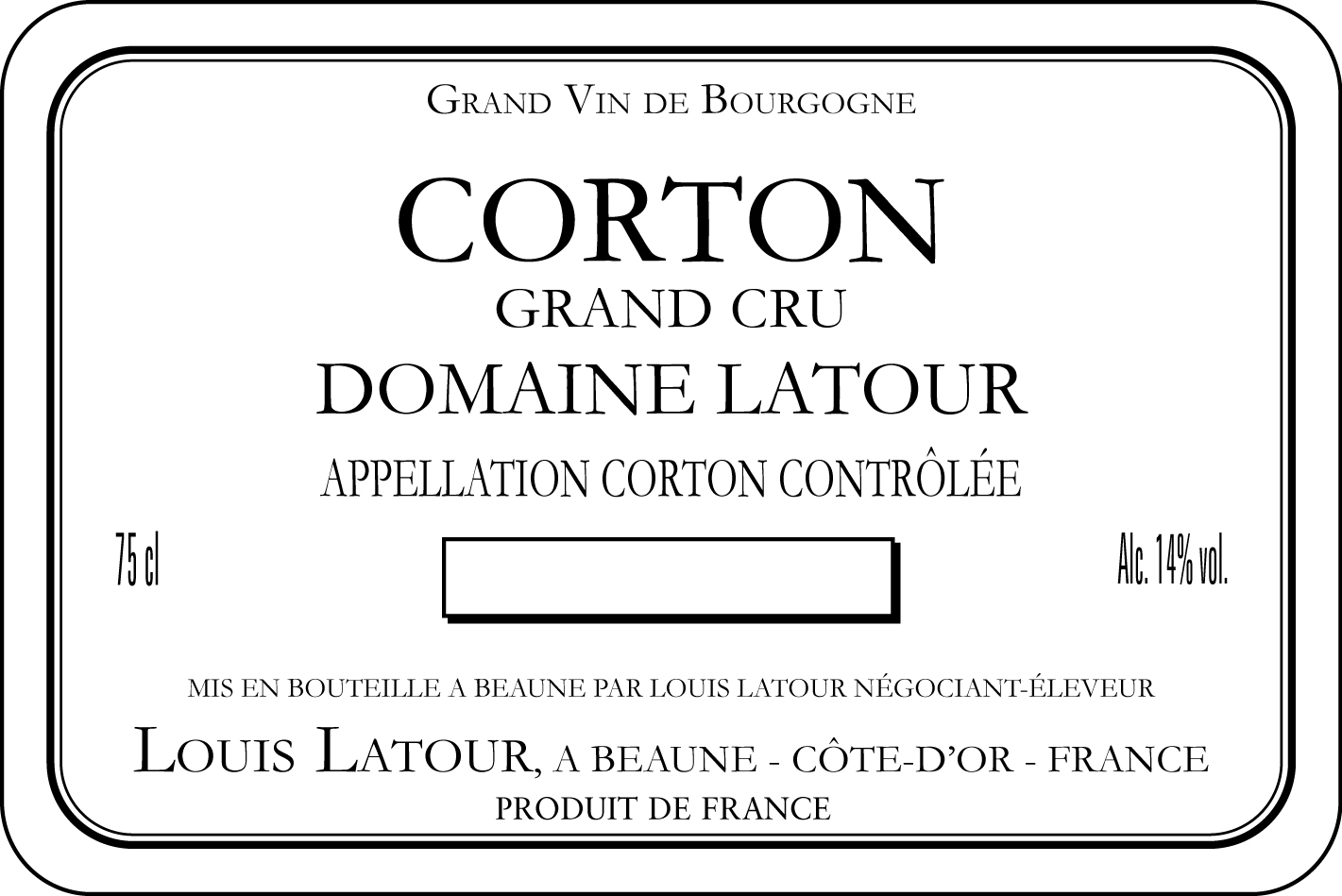 2010 Domaine Louis Latour Corton Grand Cru Domaine Latour - click image for full description