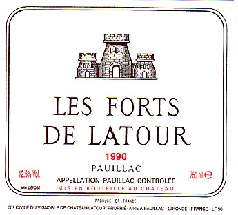 2016 Chateau Les Forts de Latour Pauillac - click image for full description
