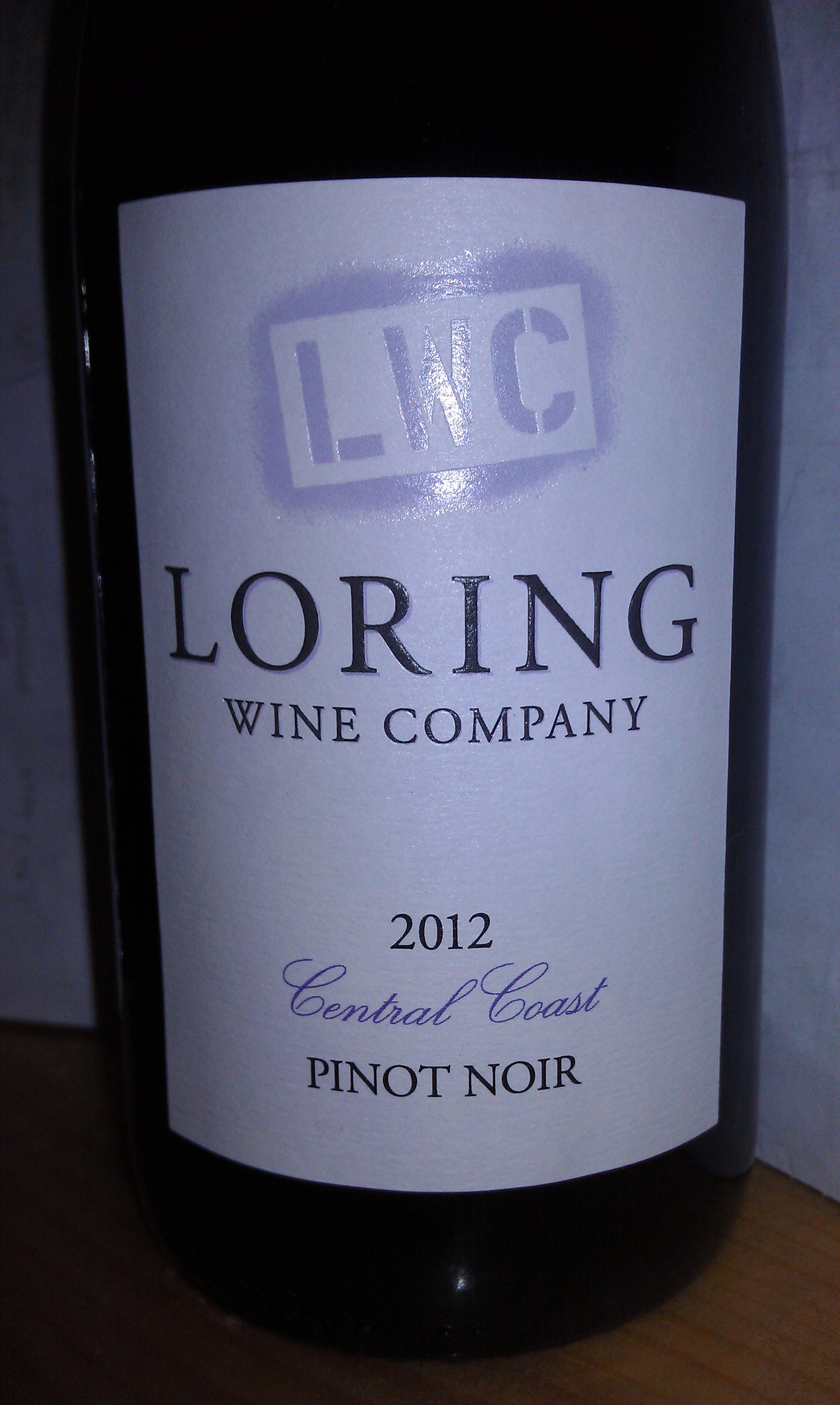 2012 Loring Wine Company Central Coast Pinot Noir - click image for full description