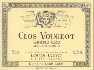 2016 Louis Jadot Clos Vougeot Grand Cru - click image for full description
