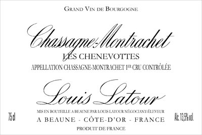 2007 Louis Latour Chassagne Montrachet Chenevottes 1er Cru image