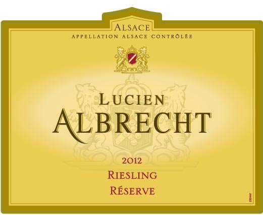2021 Lucien Albrecht Riesling Reserve Alsace - click image for full description