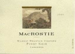 2008 MacRostie Pinot Noir Wildcat Mountain Sonoma Coast image