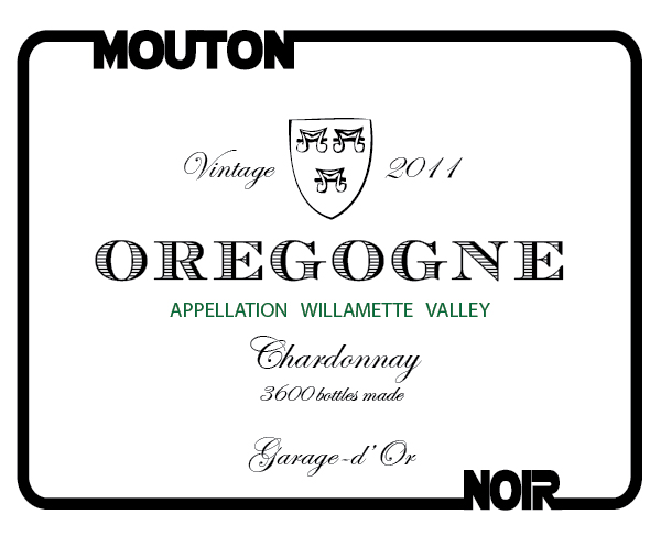 2012 Mouton Chardonnay Oregogne Willamette Valley - click image for full description