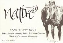 2009 Native 9 Pinot Noir Rancho Ontiveros Vineyards Santa Maria Valley image