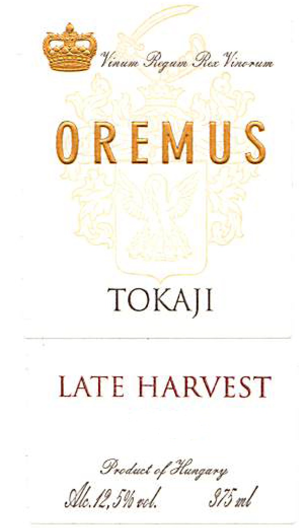2011 Oremus Tokaji Furmint Late Harvest .375ml image
