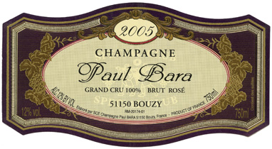 2016 Paul Bara Brut Vintage Champagne GRAND MILLESIME Grand Cru - click image for full description