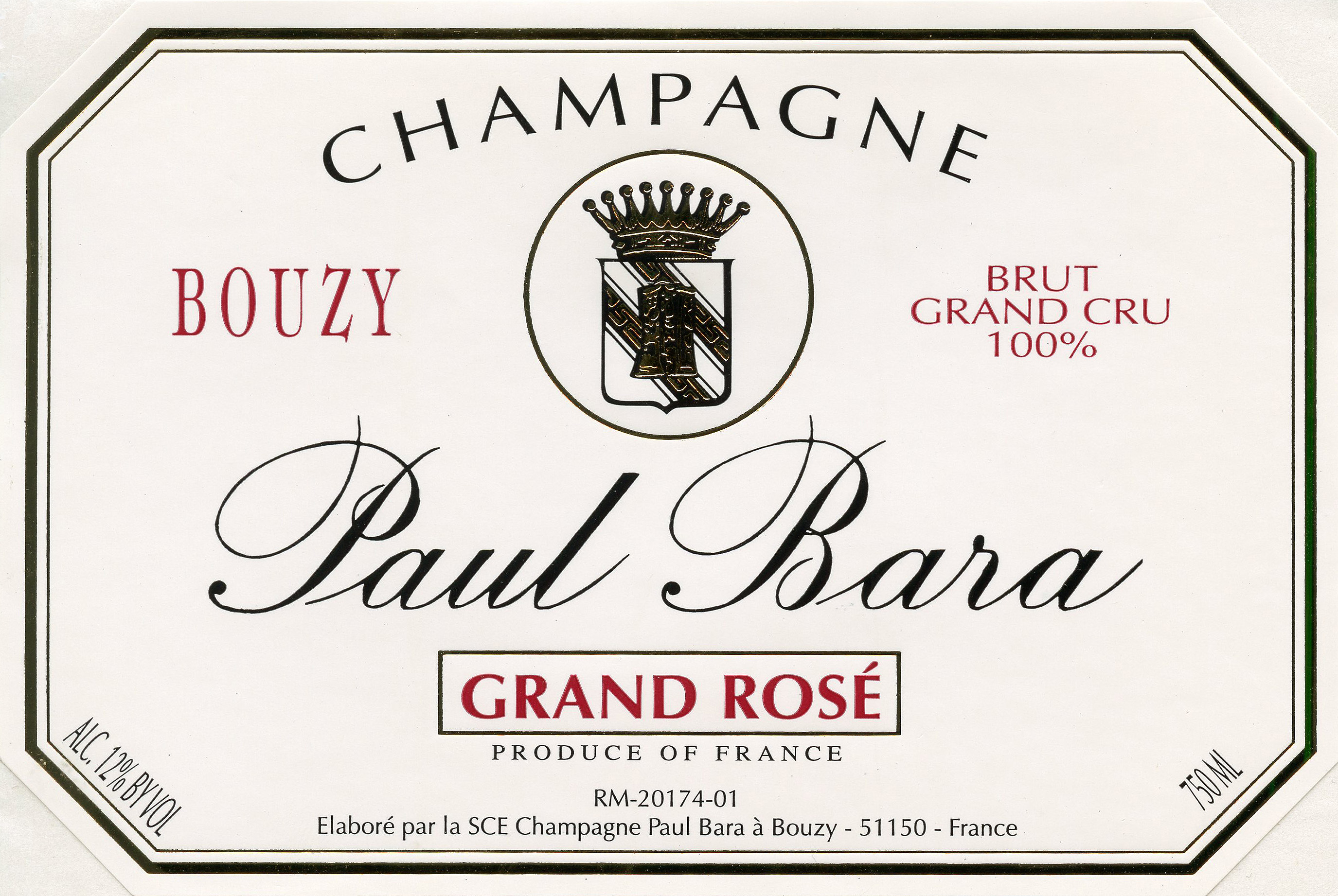 NV Paul Bara Rose Brut Champagne Grand Cru - click image for full description