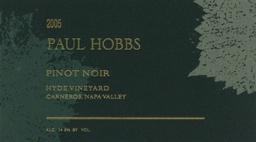 2018 Paul Hobbs Pinot Noir Hyde Vineyard Carneros - click image for full description